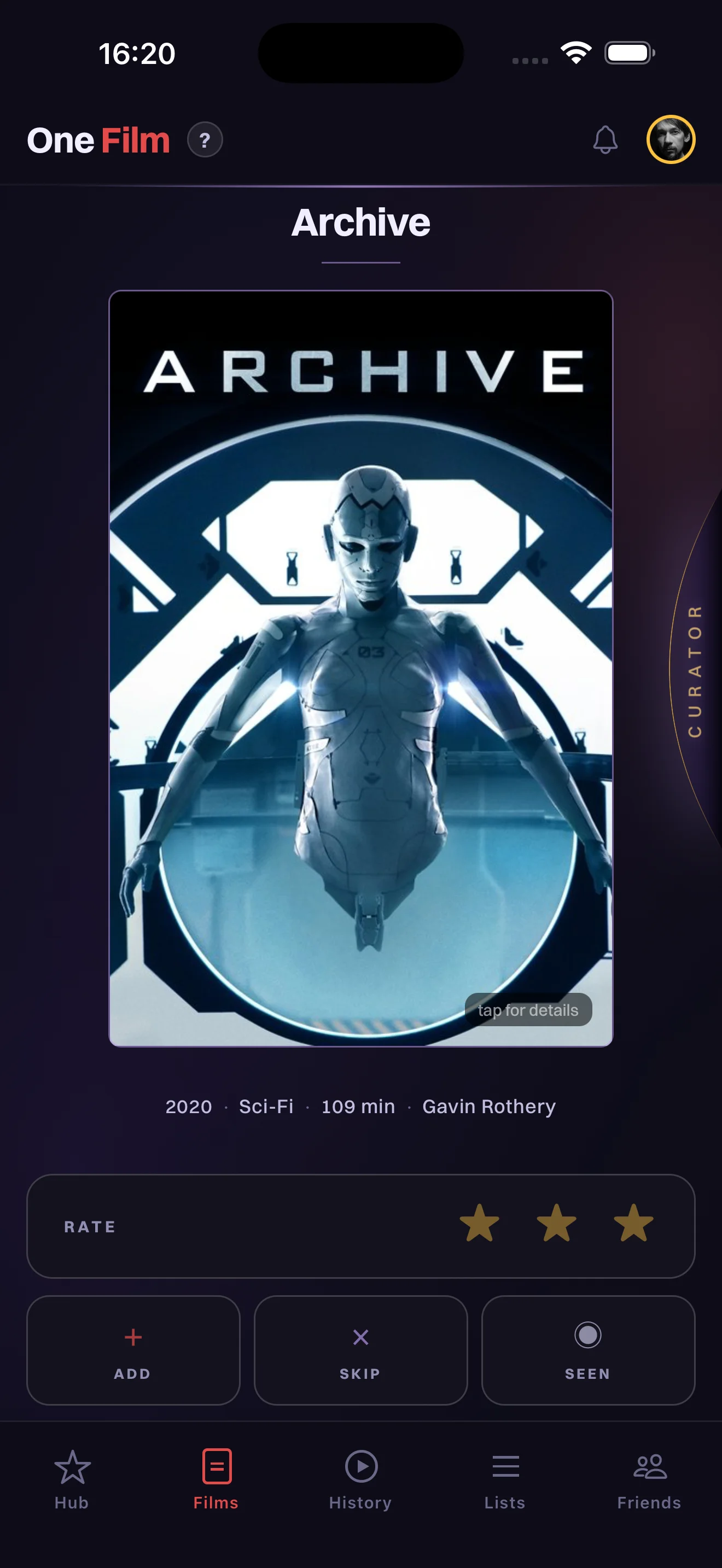 One Film daily pick — Archive