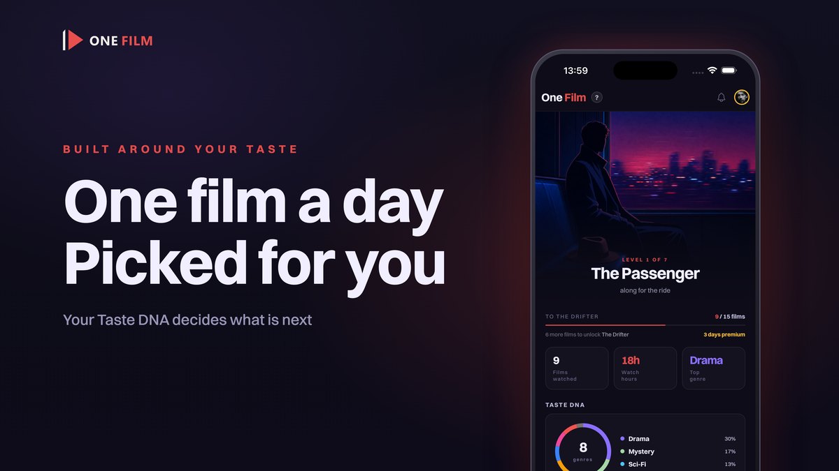One film a day, picked for you